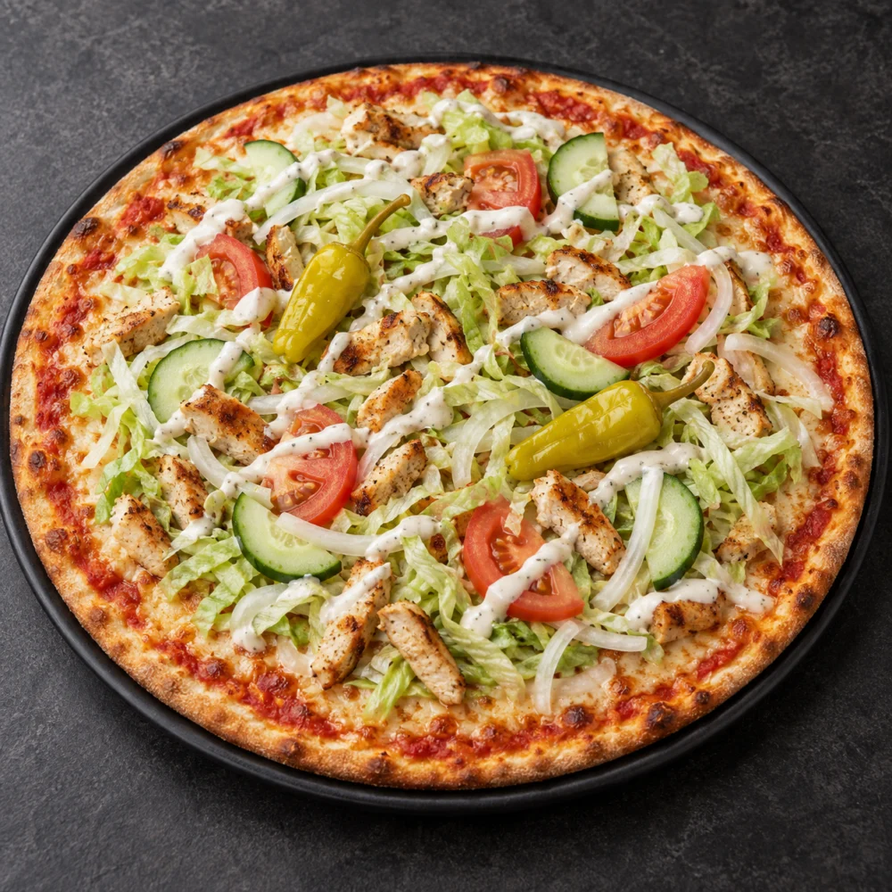 King Pizza – menyillustration